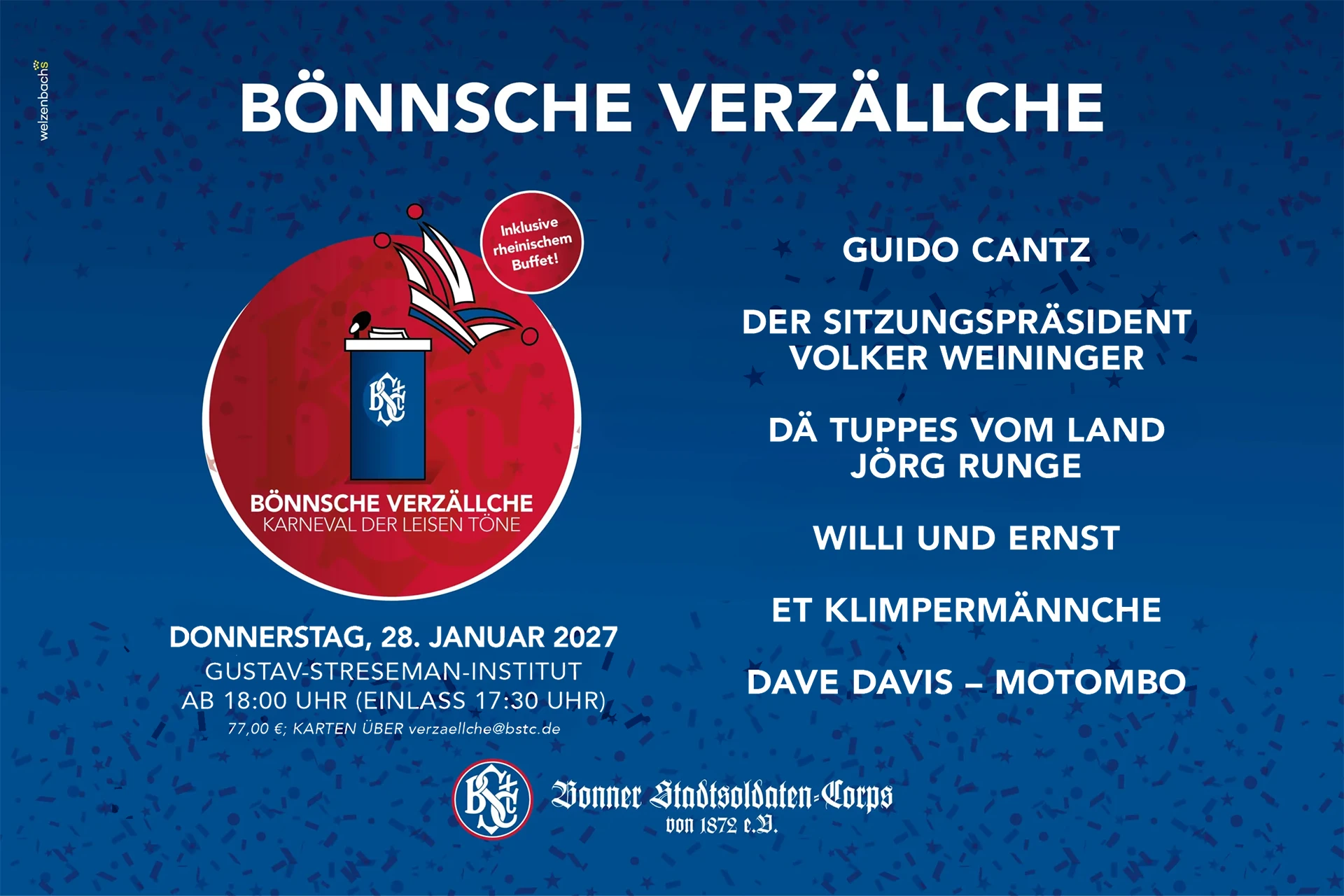 Bönnsche Verzällche 28.01.2027 Bönnsche Verzällche 28.01.2027